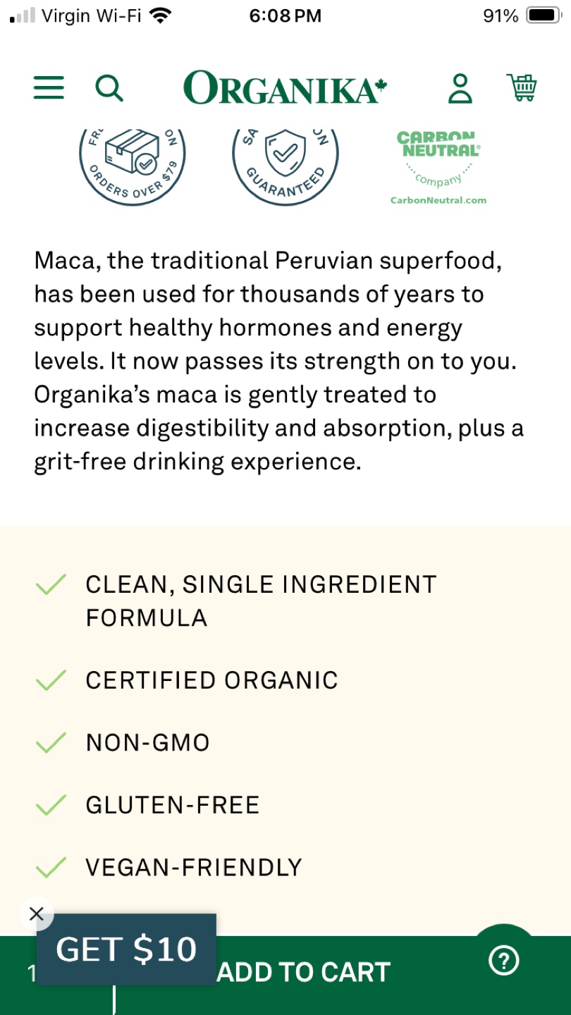 Organika Maca Powder - 200g - photo 2