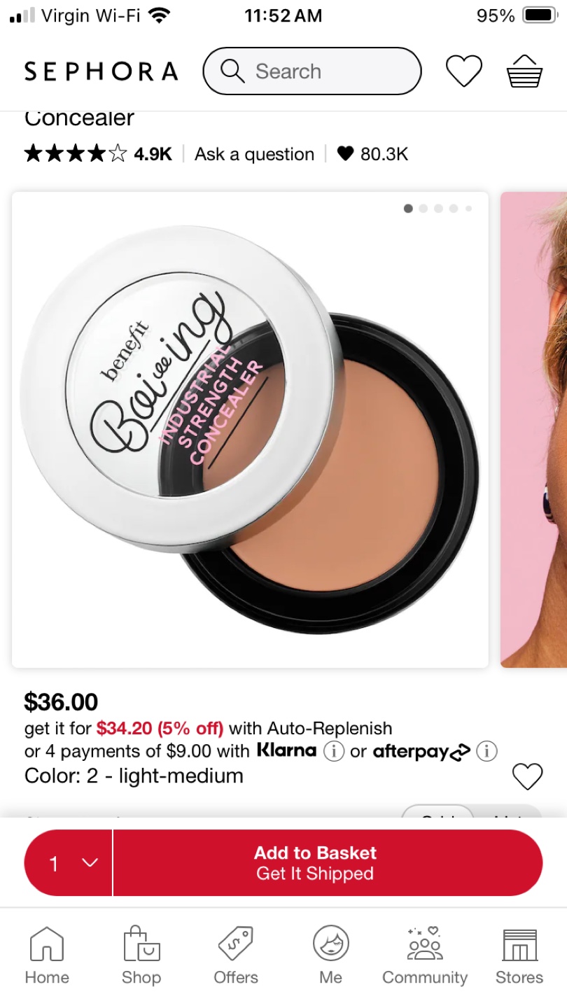 Benefit Boi-ing Industrial Strength Concealer