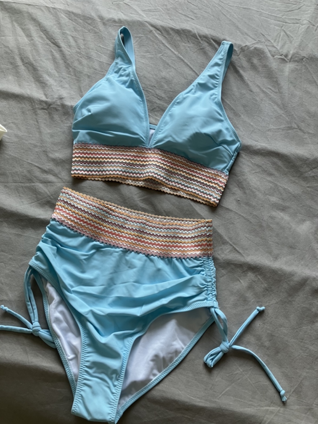 Sopiago Women's High-Waisted Bikini size small - Sky Blue - photo 2