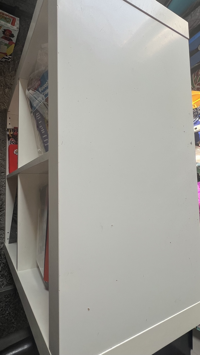 White 4-Cube Shelving Unit - photo 2