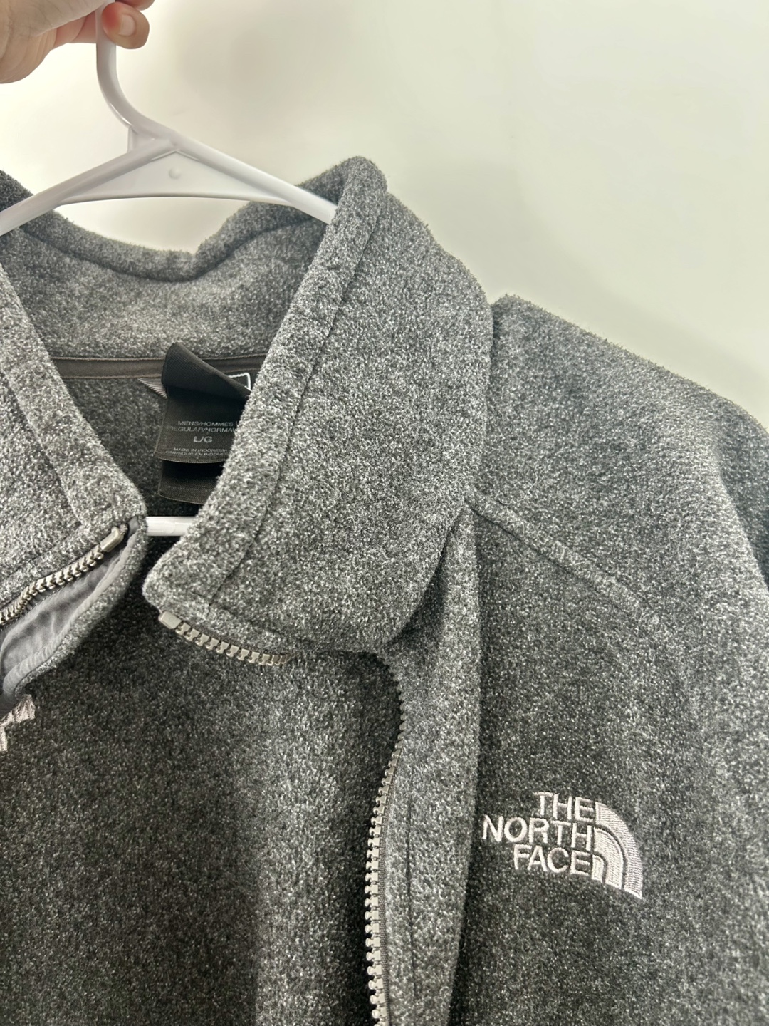 The North Face Grey Fleece Jacket - Size Large - photo 3