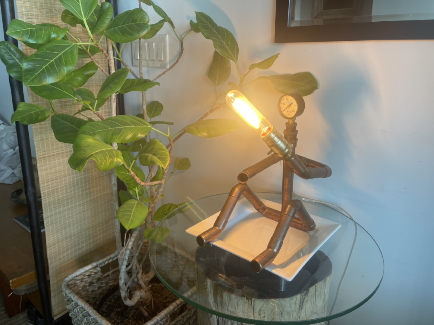 Copper Pipe Man Table Lamp - photo 5
