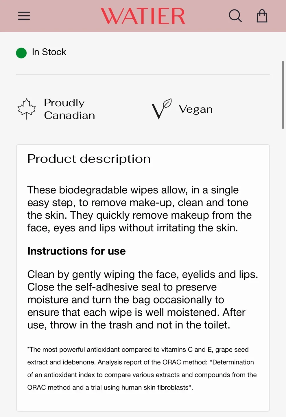 #ThriftyPicks Lise Watier Solution Xpresd Cleans Wipes (3 packs) image indicator(4)