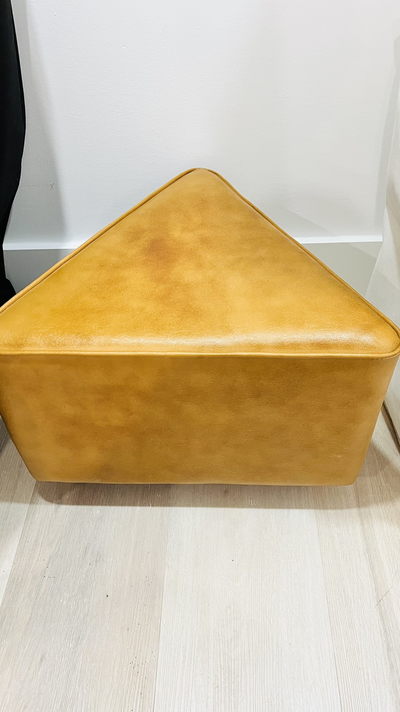 Triangle Shaped Ottoman - Mustard Yellow - photo 3