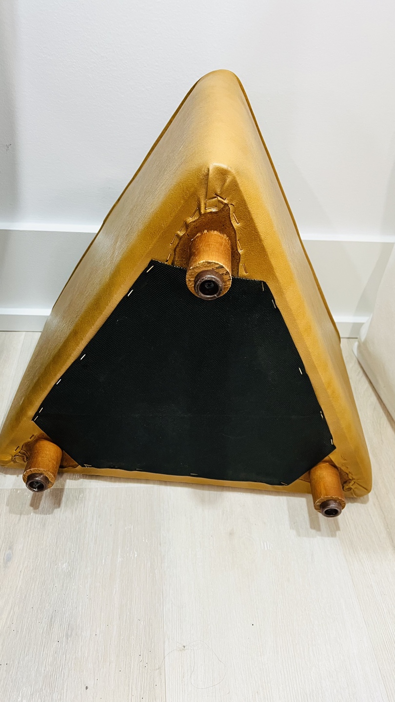 Triangle Shaped Ottoman - Mustard Yellow - photo 4
