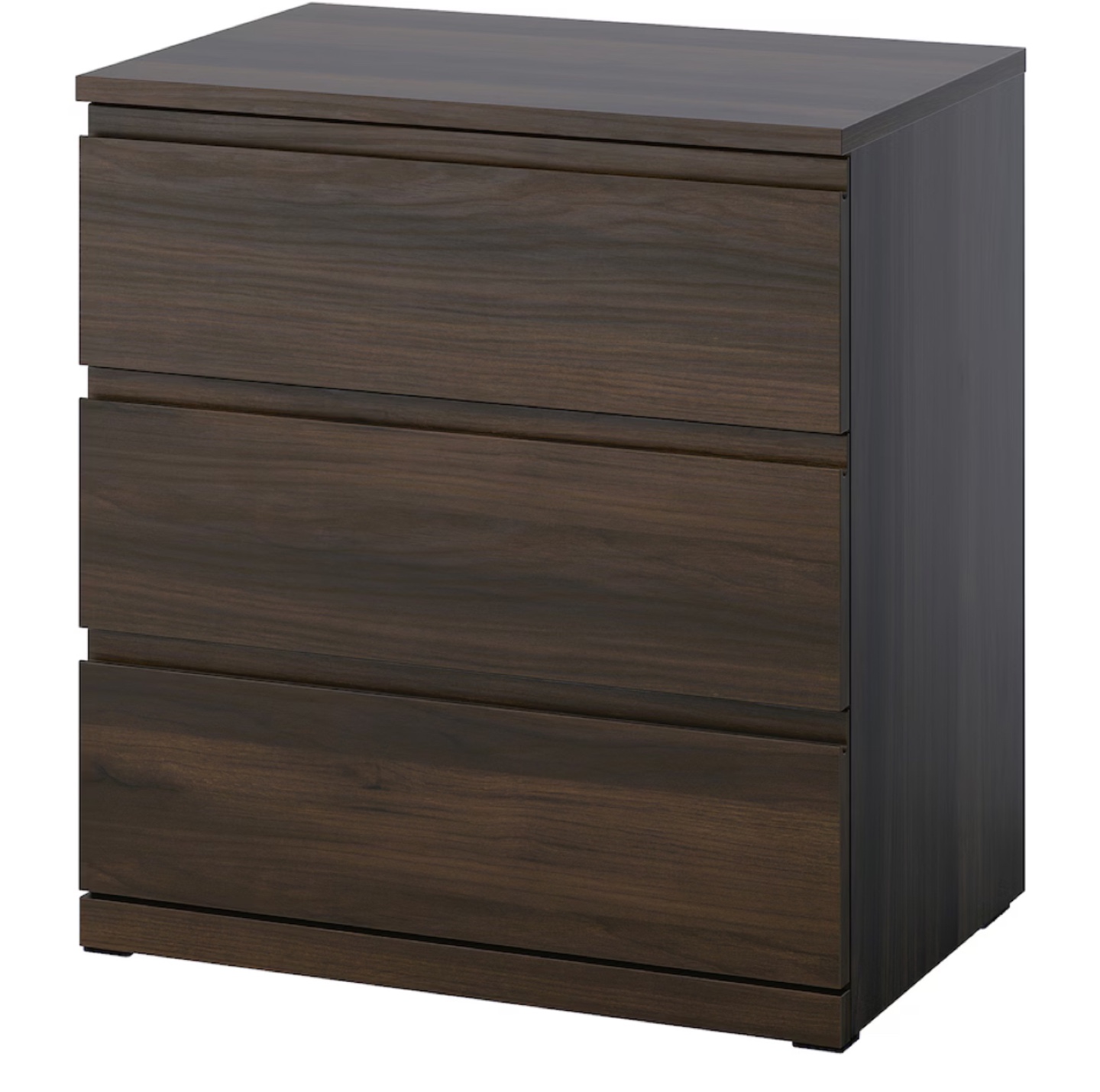 IKEA MALM 3-drawer dresser - Dark brown - photo 2