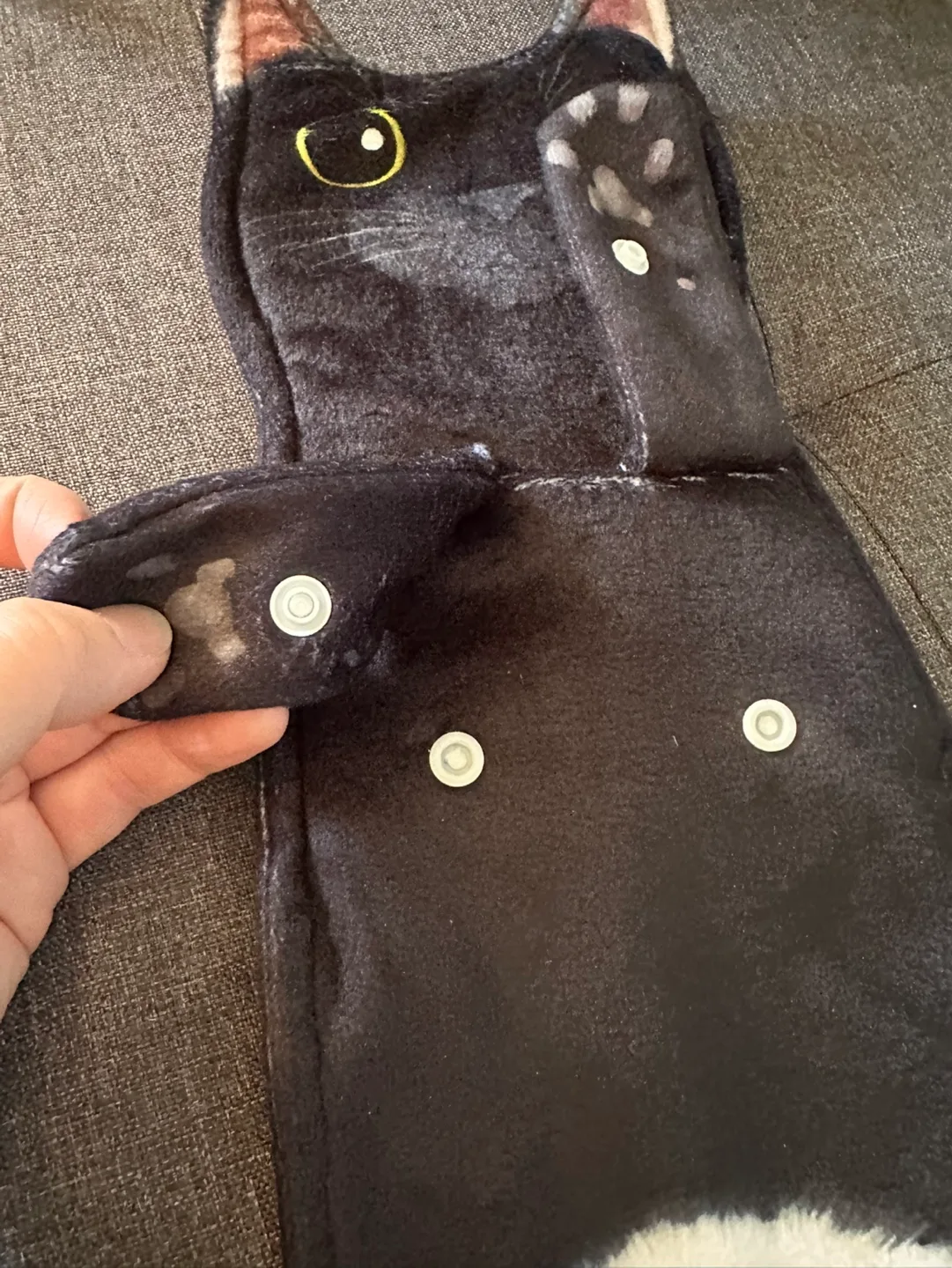 New never used black cat funny  tea towel image indicator(4)