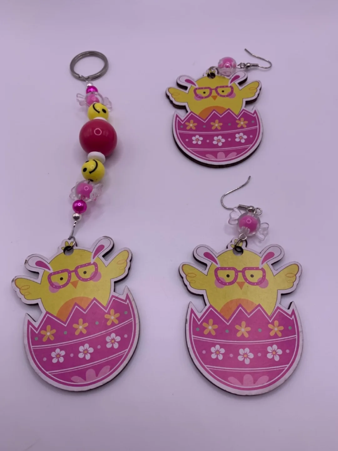 Easter Bunny & Chick Keychains & Earrings image indicator(3)