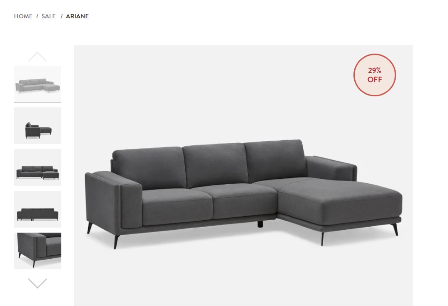 Structube Ariane Sectional Sofa
