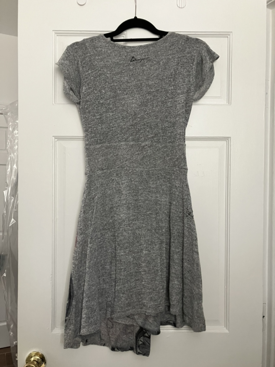 Desigual Gray Short Sleeve Dress Size M - photo 3
