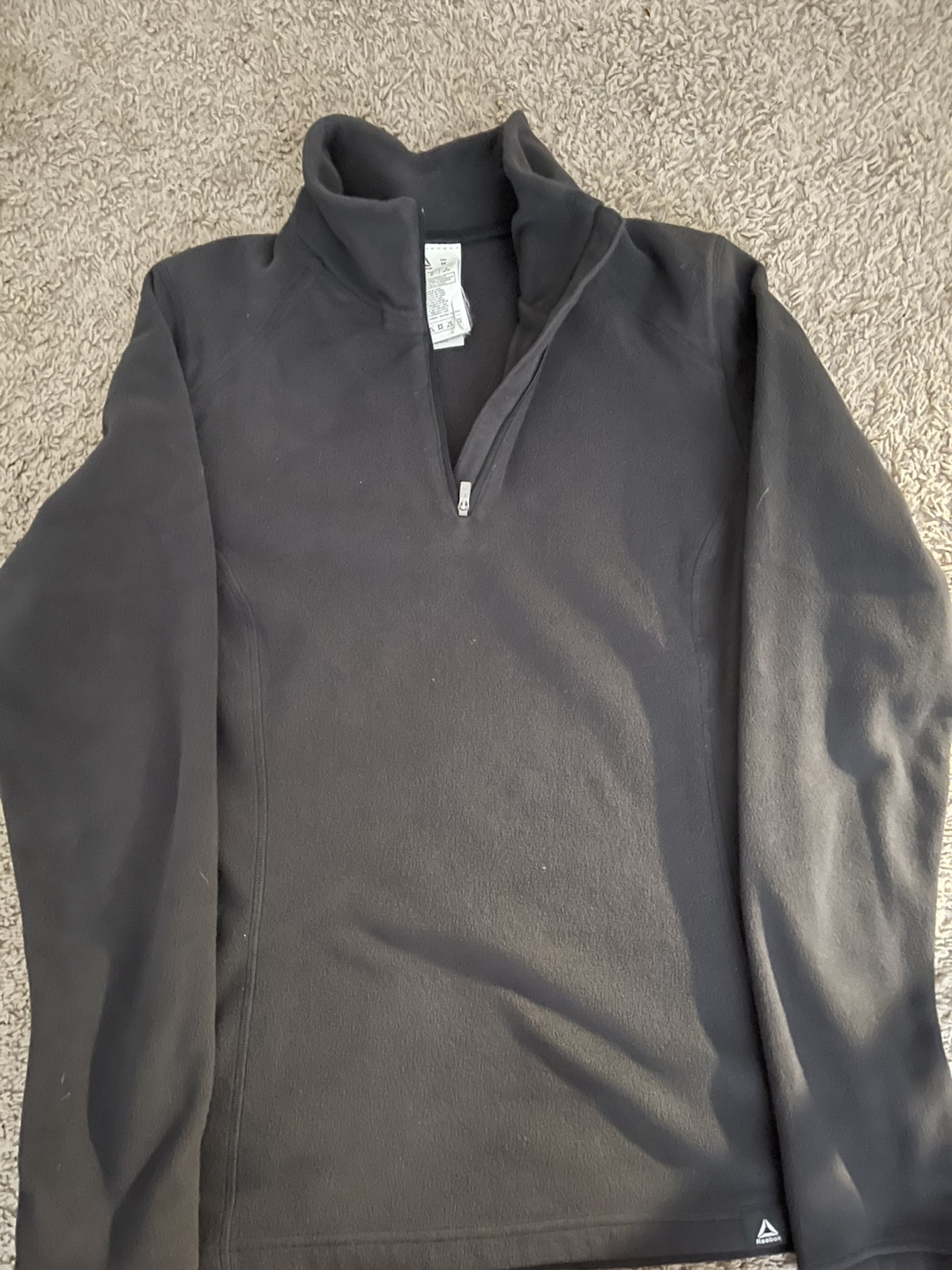 Reebok Black Fleece 1/4 Zip Pullover