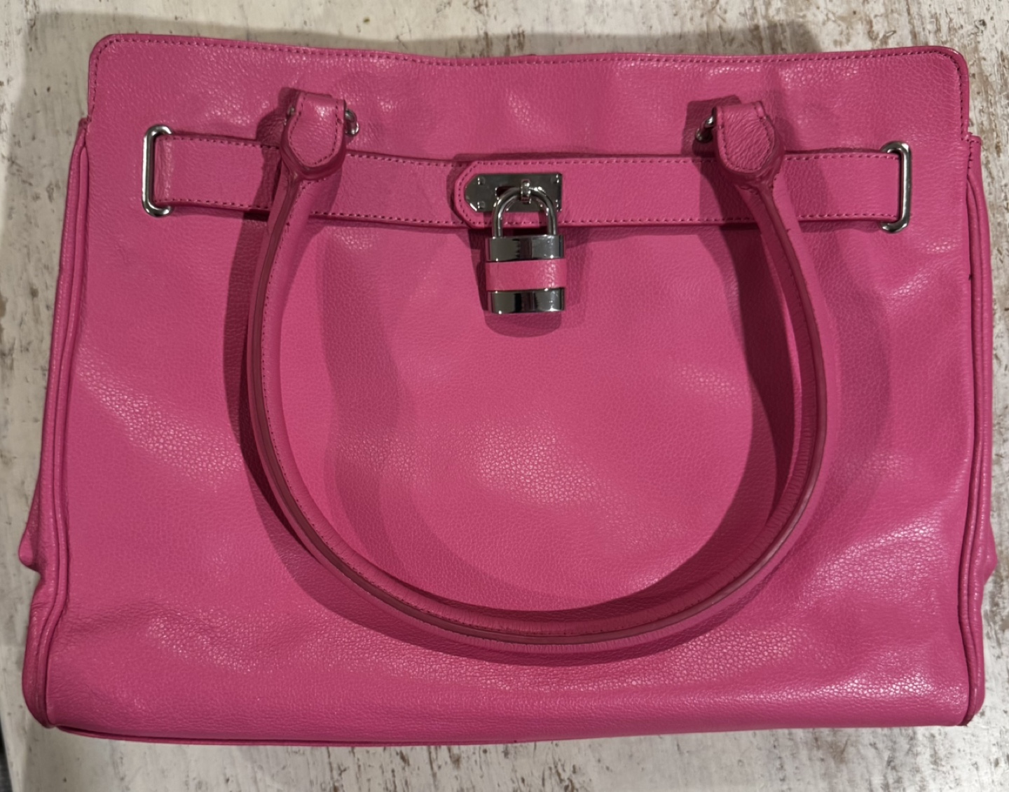 Danier Leather Large Tote Bag - Barbie Pink