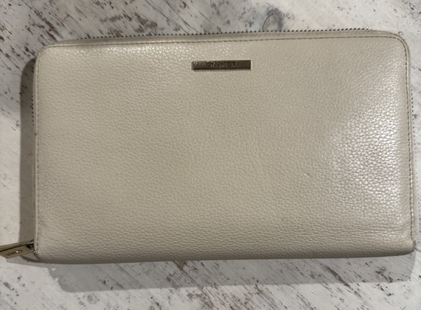 Danier Leather Large Wallet - Off White
