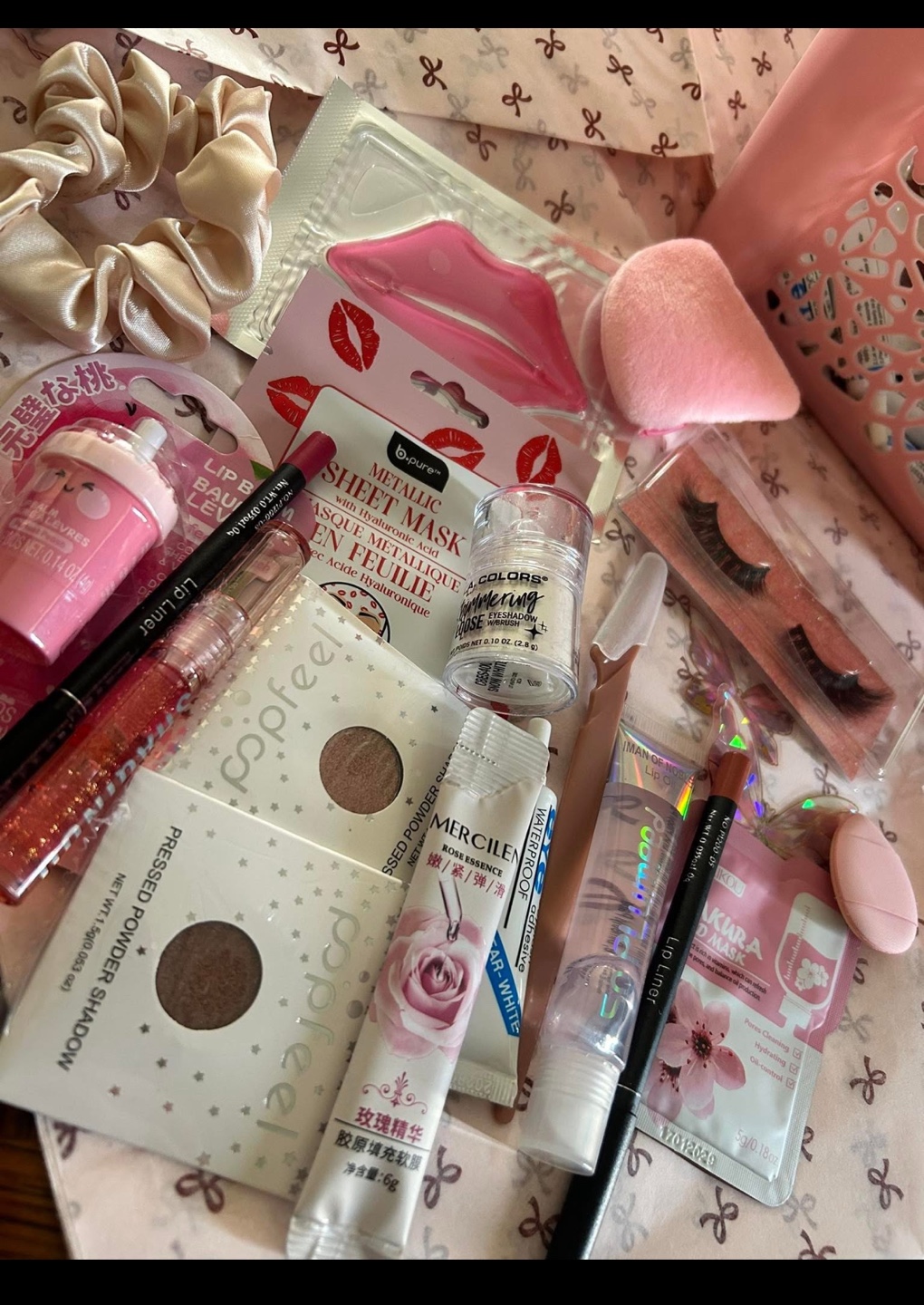 Pink & Pastel Makeup Goodie Bag