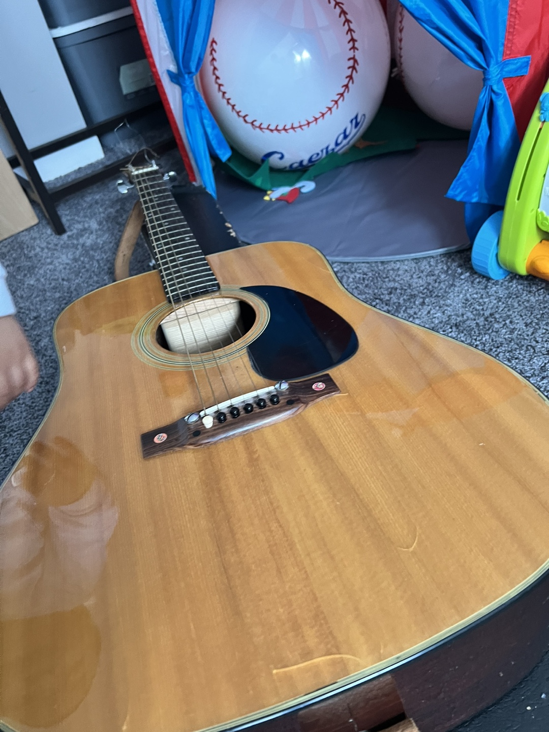 Acoustic Guitar with Case and Pickup - photo 3