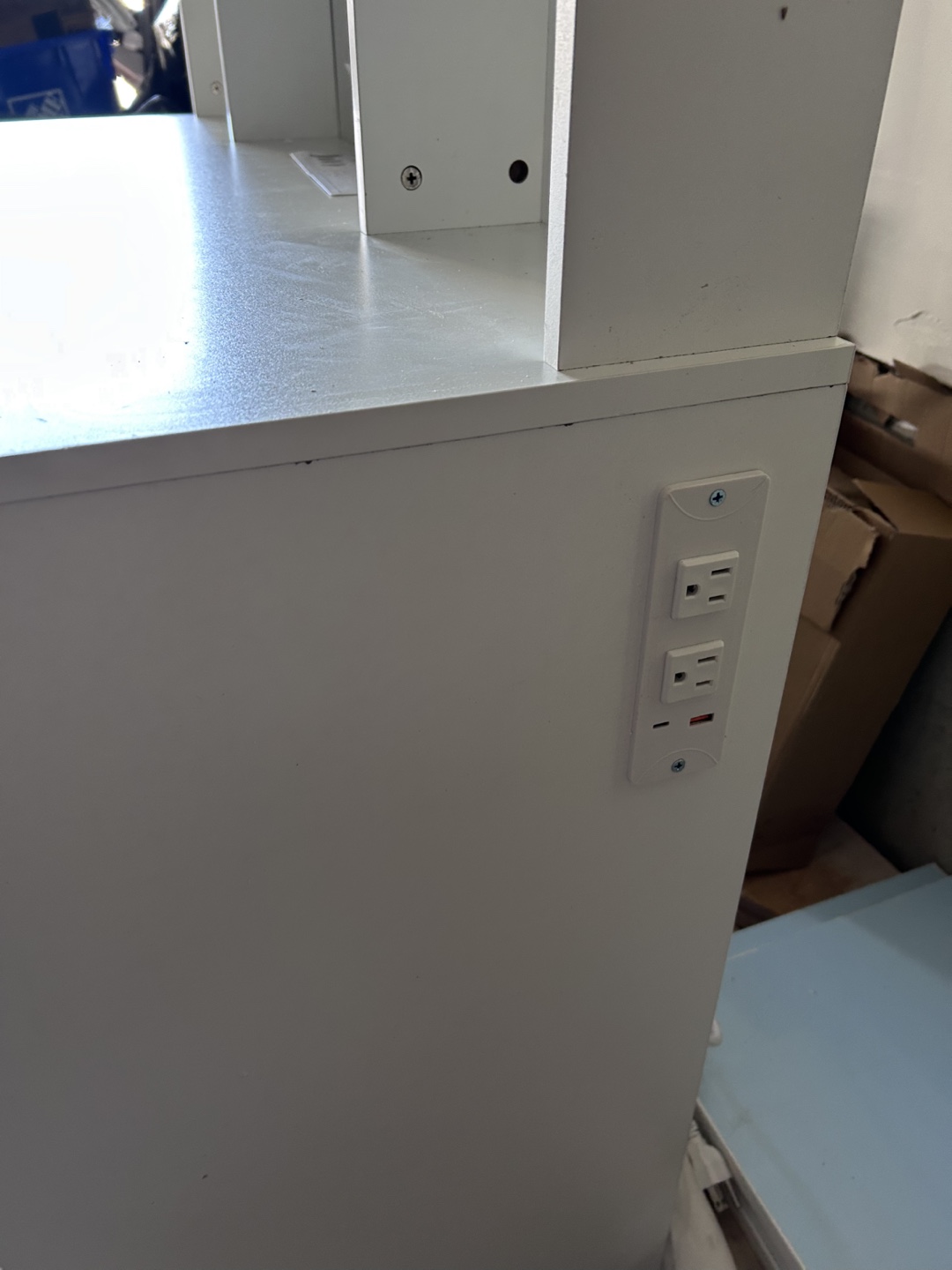 White Vanity Set with Mirror and Six Drawers - photo 4