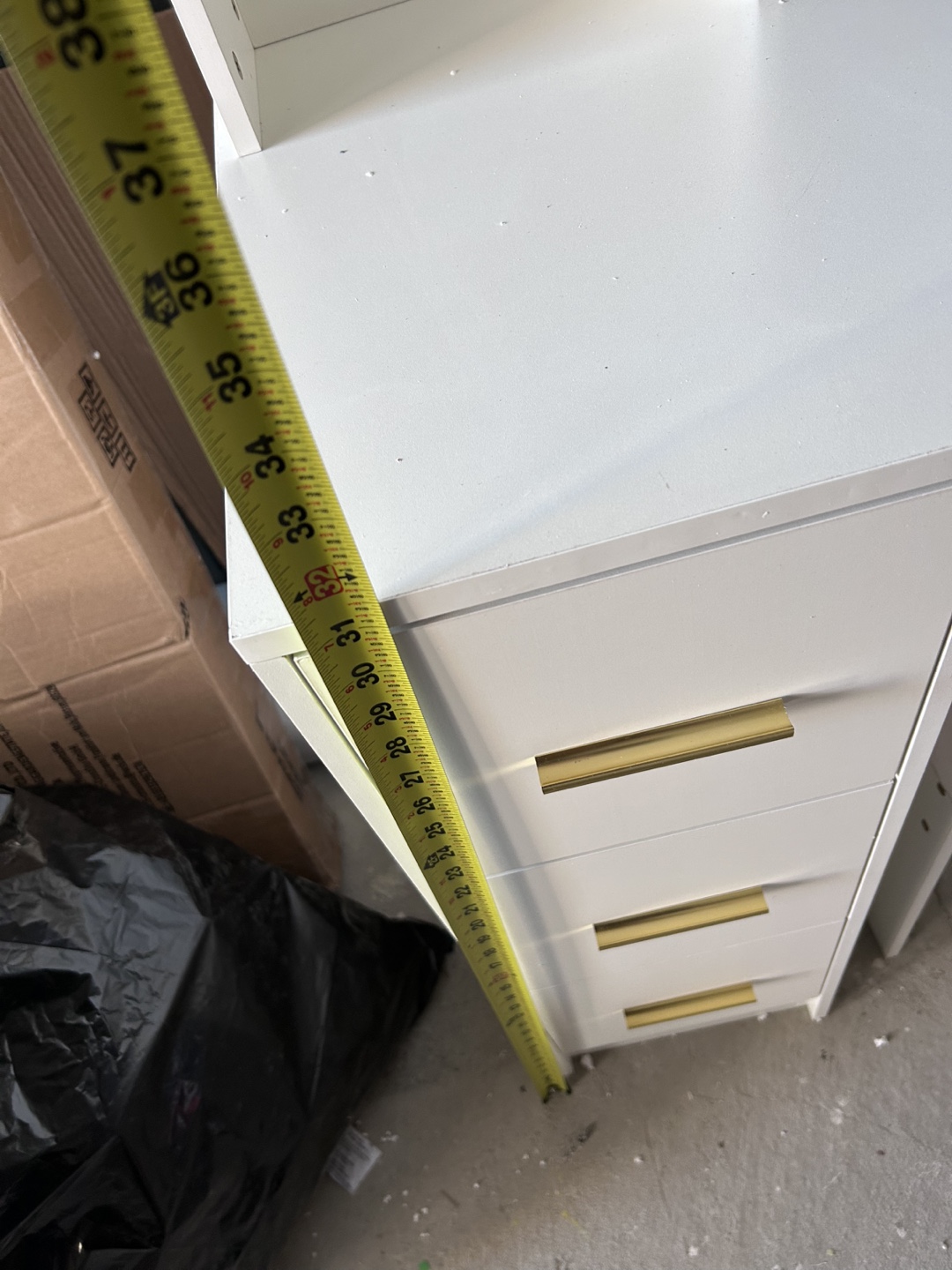 White Vanity Set with Mirror and Six Drawers - photo 5