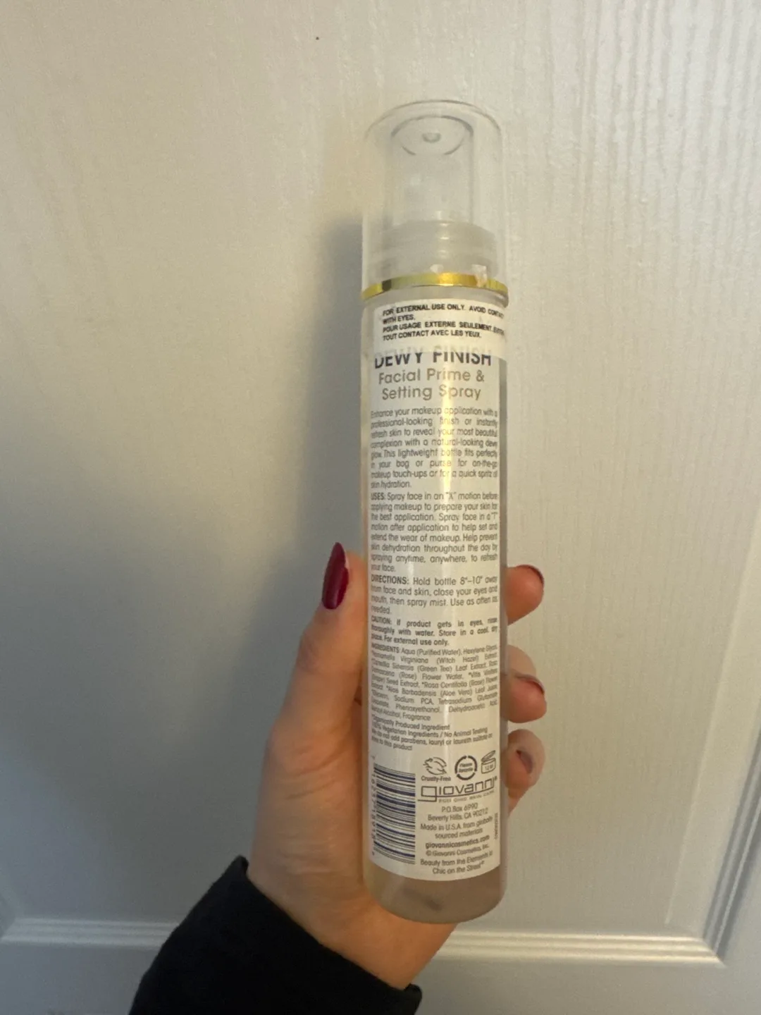 Giovanni Dewy Finish Facial Prime & Setting Spray 💚 image indicator(2)