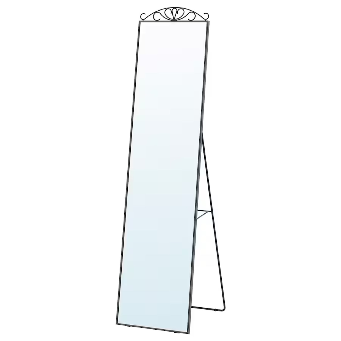 KARMSUND Standing mirror, black,