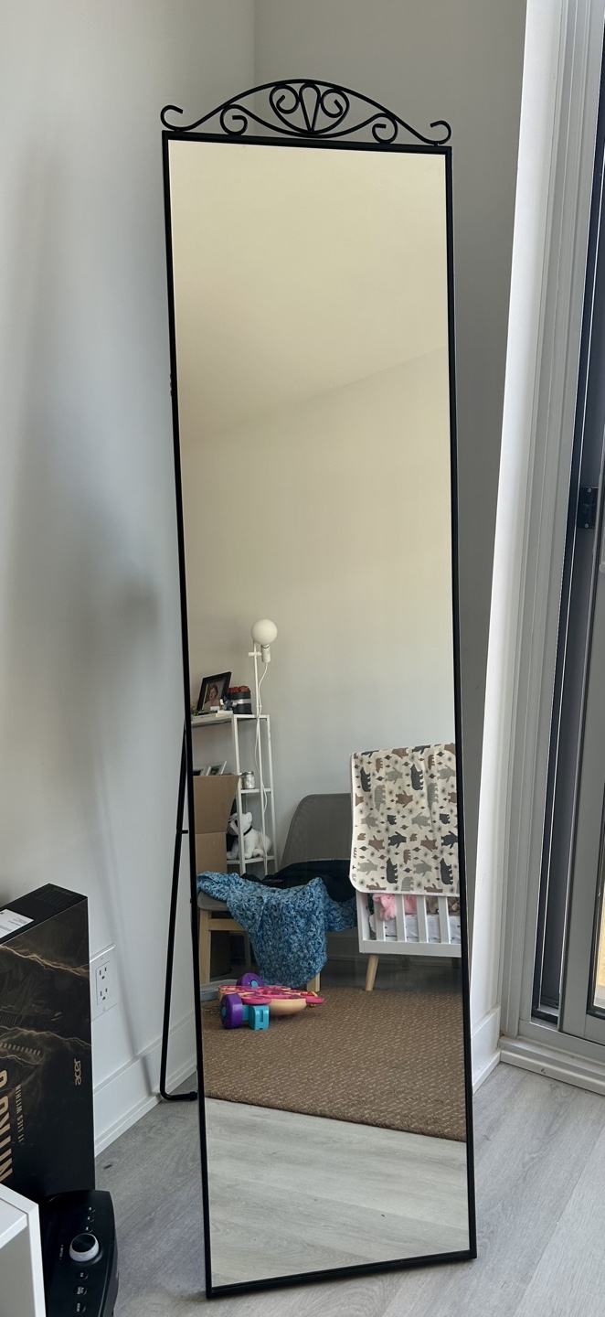 KARMSUND Standing mirror, black, - photo 2