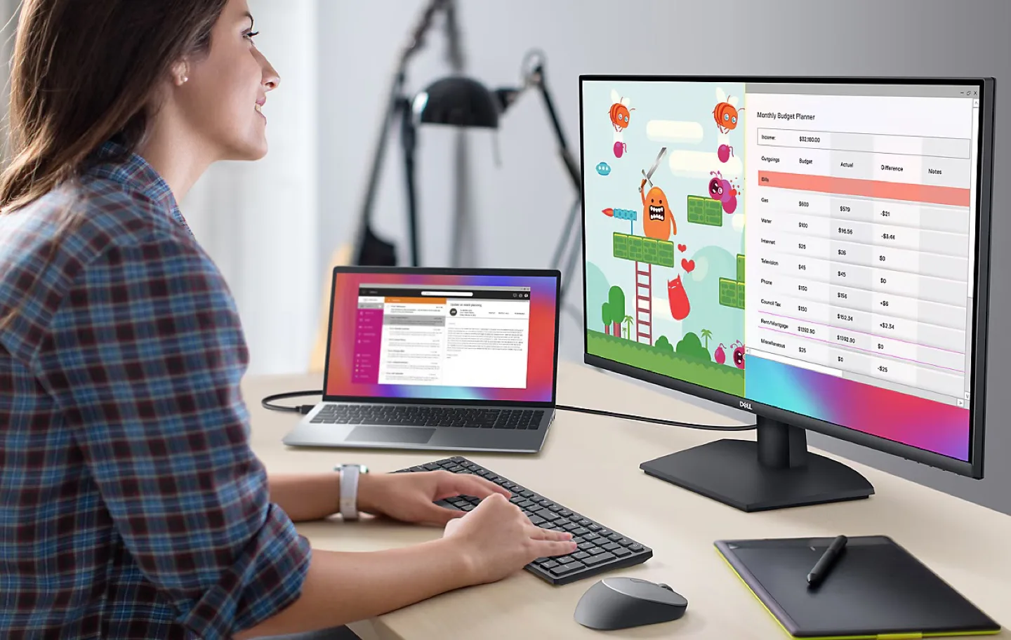 NEW Dell 24 inch Monitor Widescreen Full HD P2422H image indicator(8)