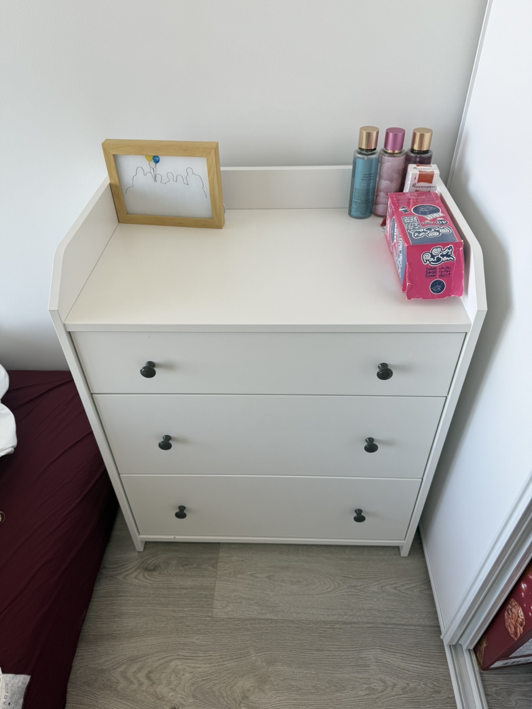 IKEA White 3-Drawer Chest of Drawers - photo 2