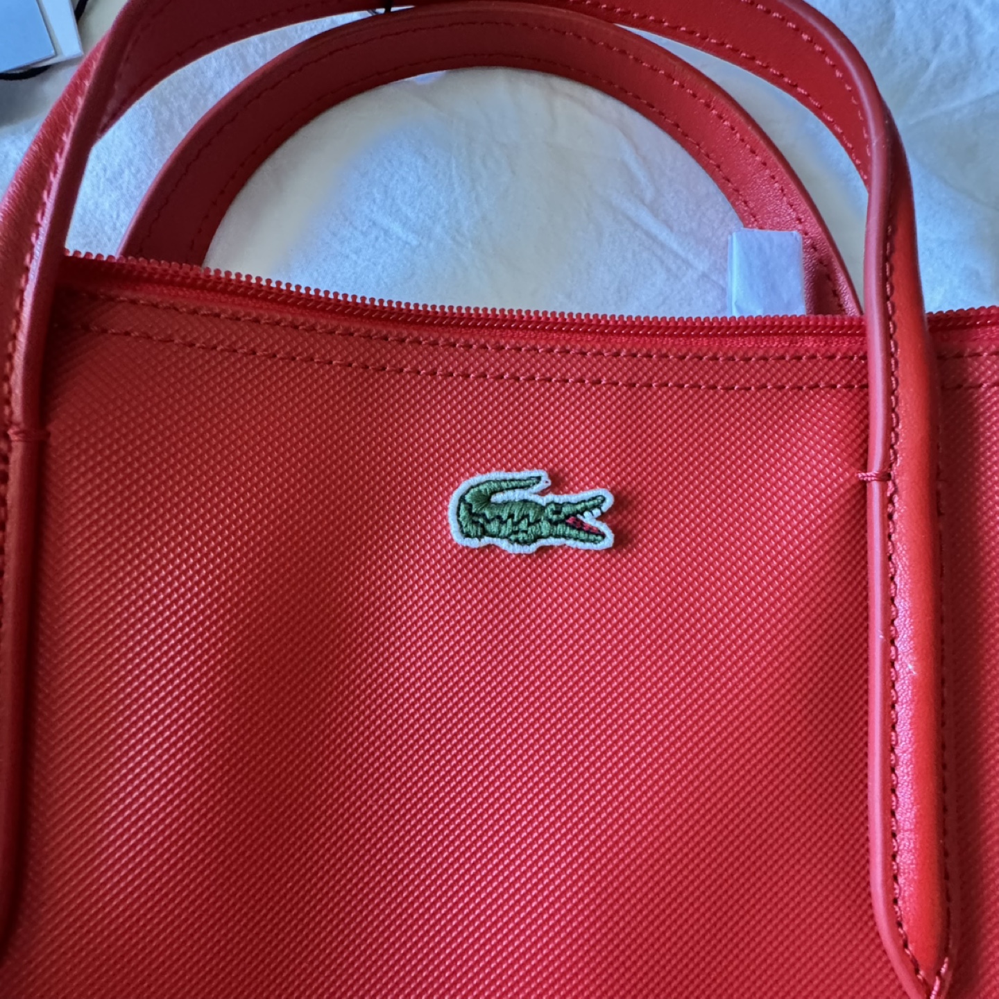 Lacoste Red Travel Shopping Bag - photo 5