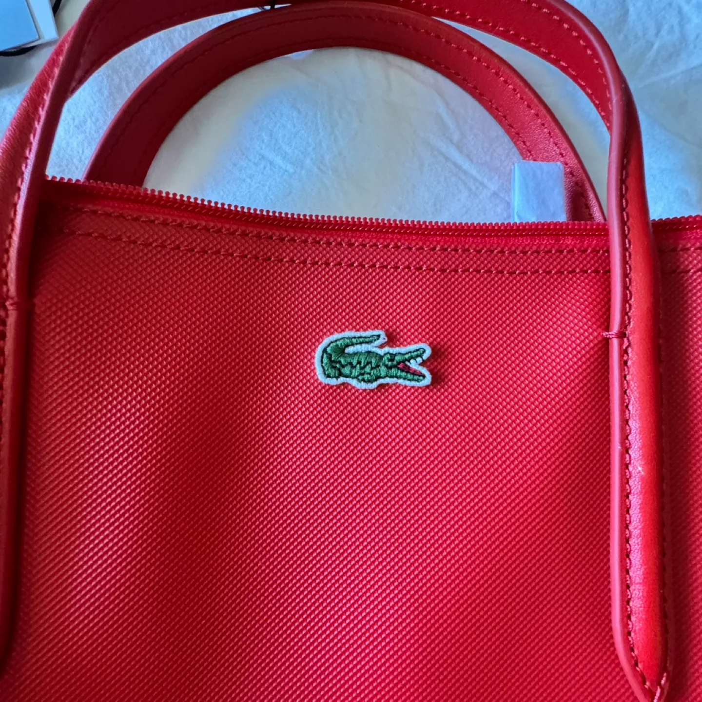 Lacoste Red Travel Shopping Bag image indicator(5)