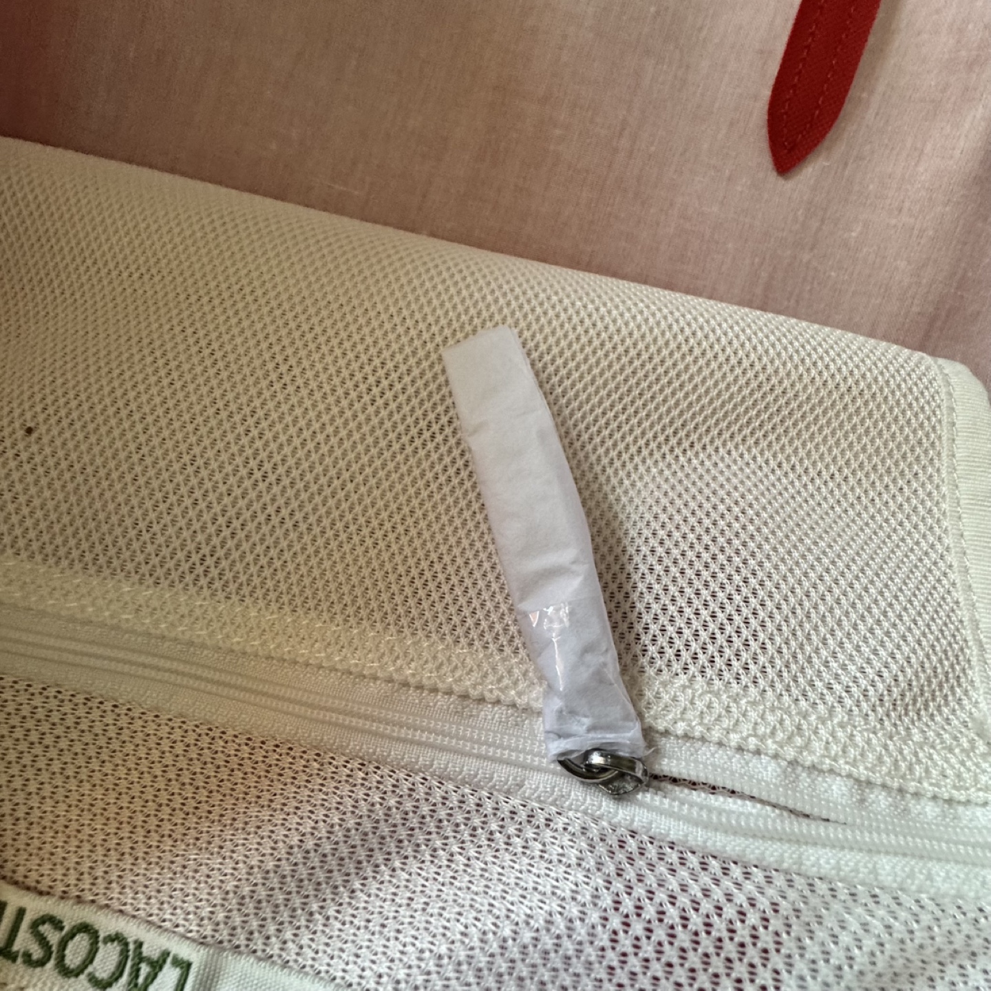 Lacoste Red Travel Shopping Bag - photo 3