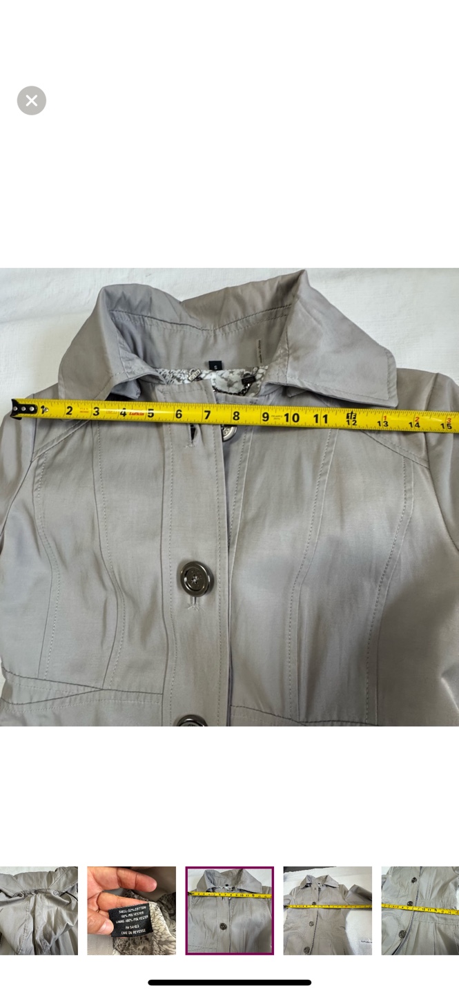 Guess Women's Hooded Trench Coat Size S - photo 4