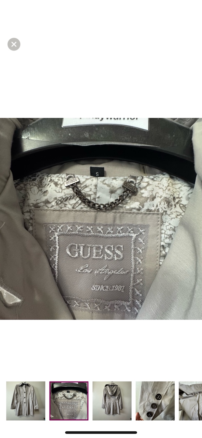 Guess Women's Hooded Trench Coat Size S - photo 2