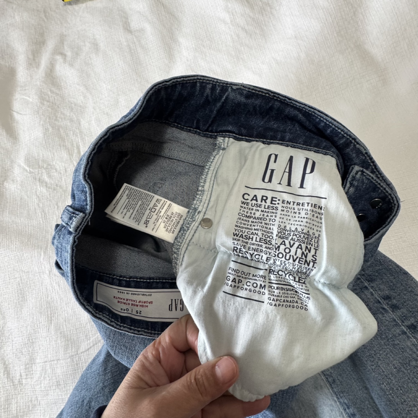 Gap High Rise Stride Culottes Size 25 - photo 3