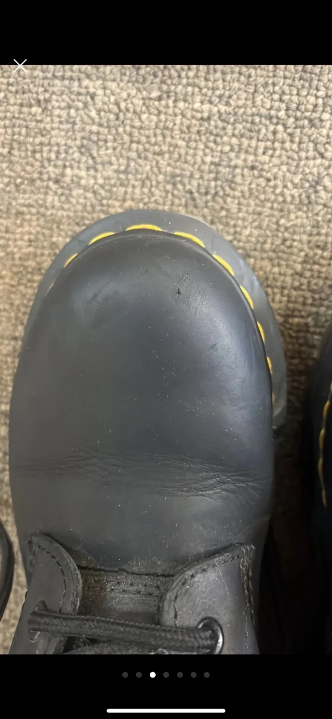 DR. MARTENS 1460 Serena faux fur lined lace up boots size 37 image indicator(3)