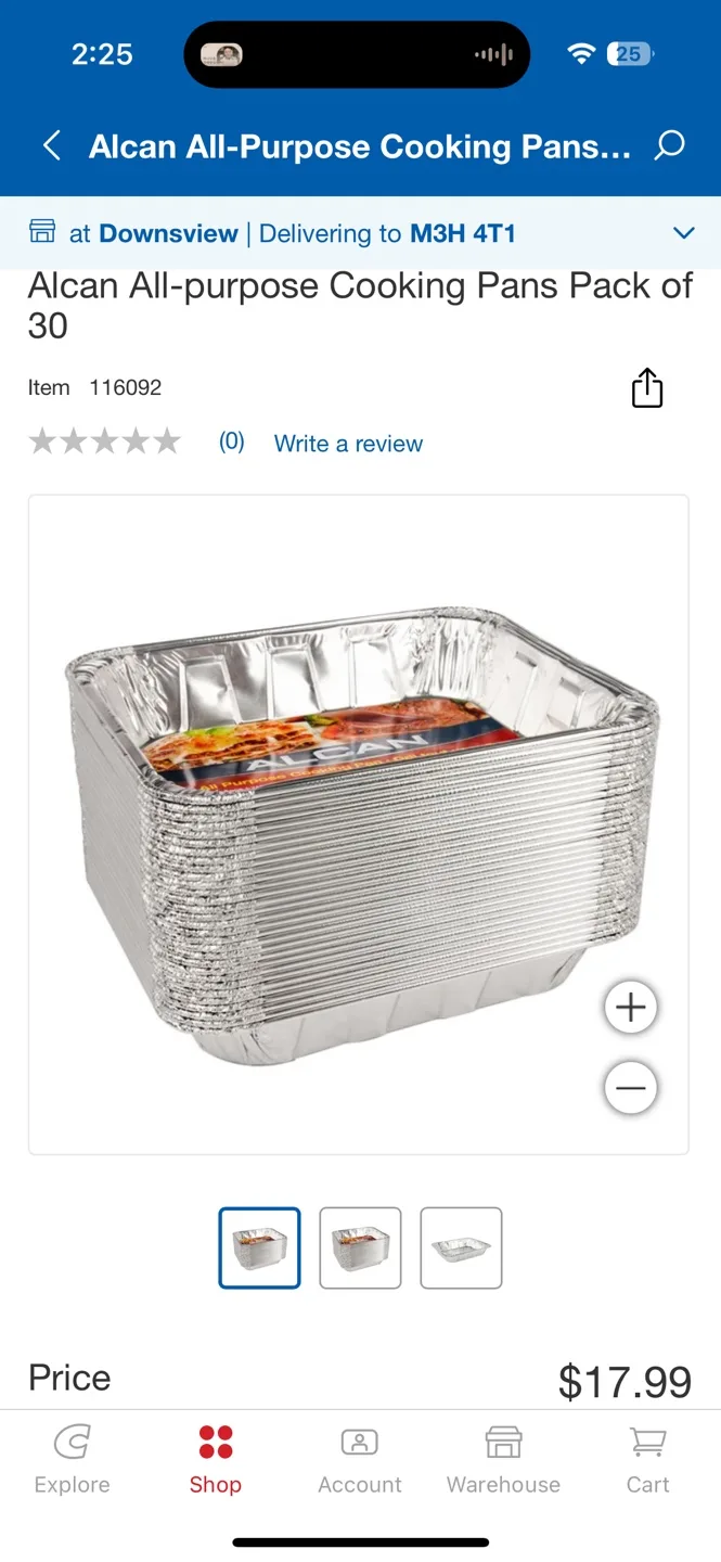 Alcan All-Purpose Cooking Pans pack of 18 image indicator(2)