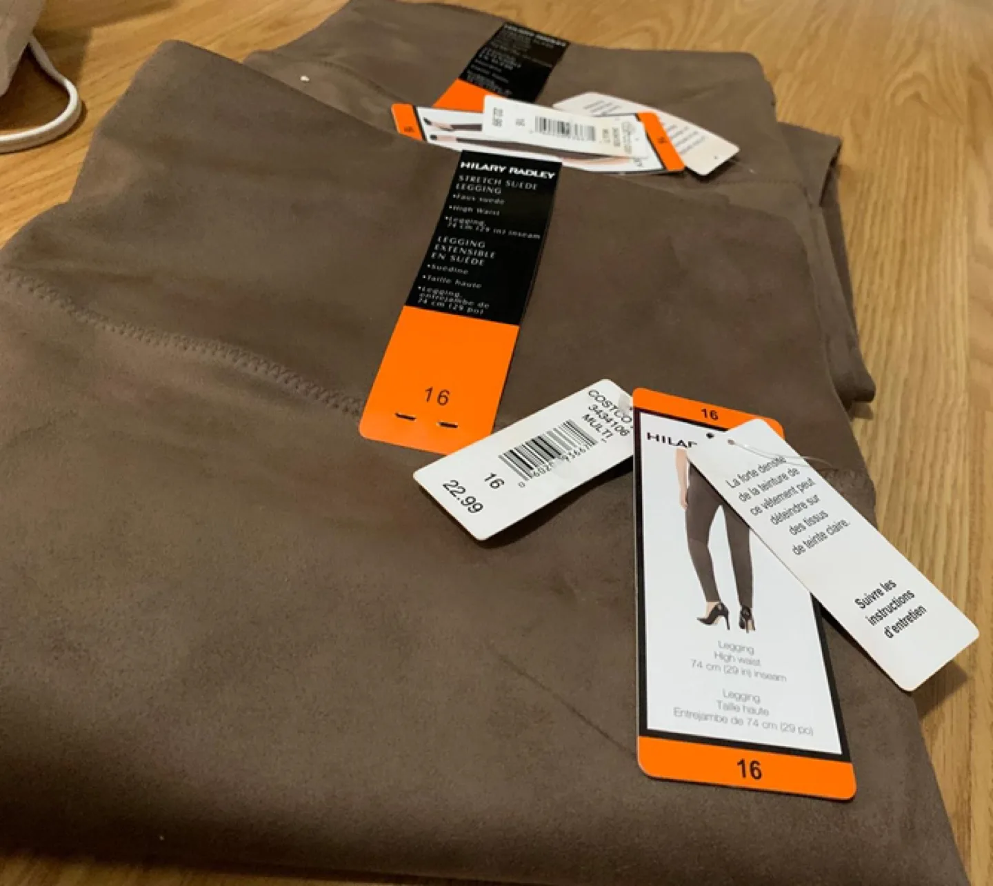 Hilary Radley Size 16 Stretch Suede Pants,- Costco image indicator(2)