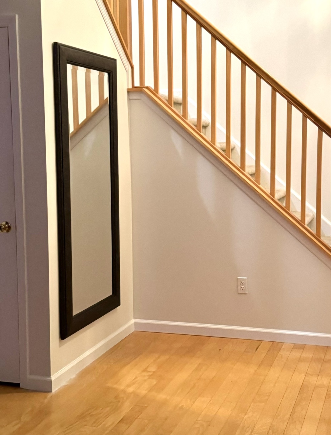 Full Length Floor Mirror with Dark Brown Frame - photo 2