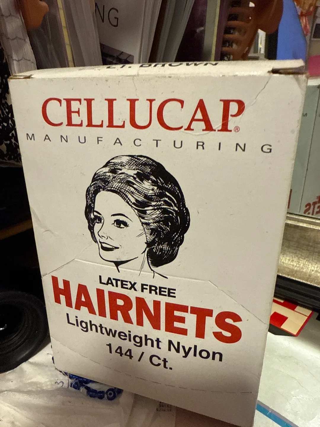 Vintage Cellucap Hairnets - 144 Count - White image indicator(2)