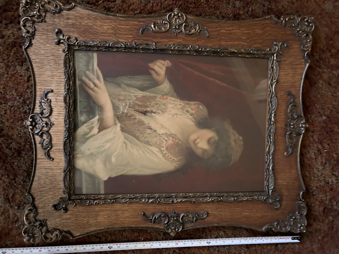 Antique picture and frame