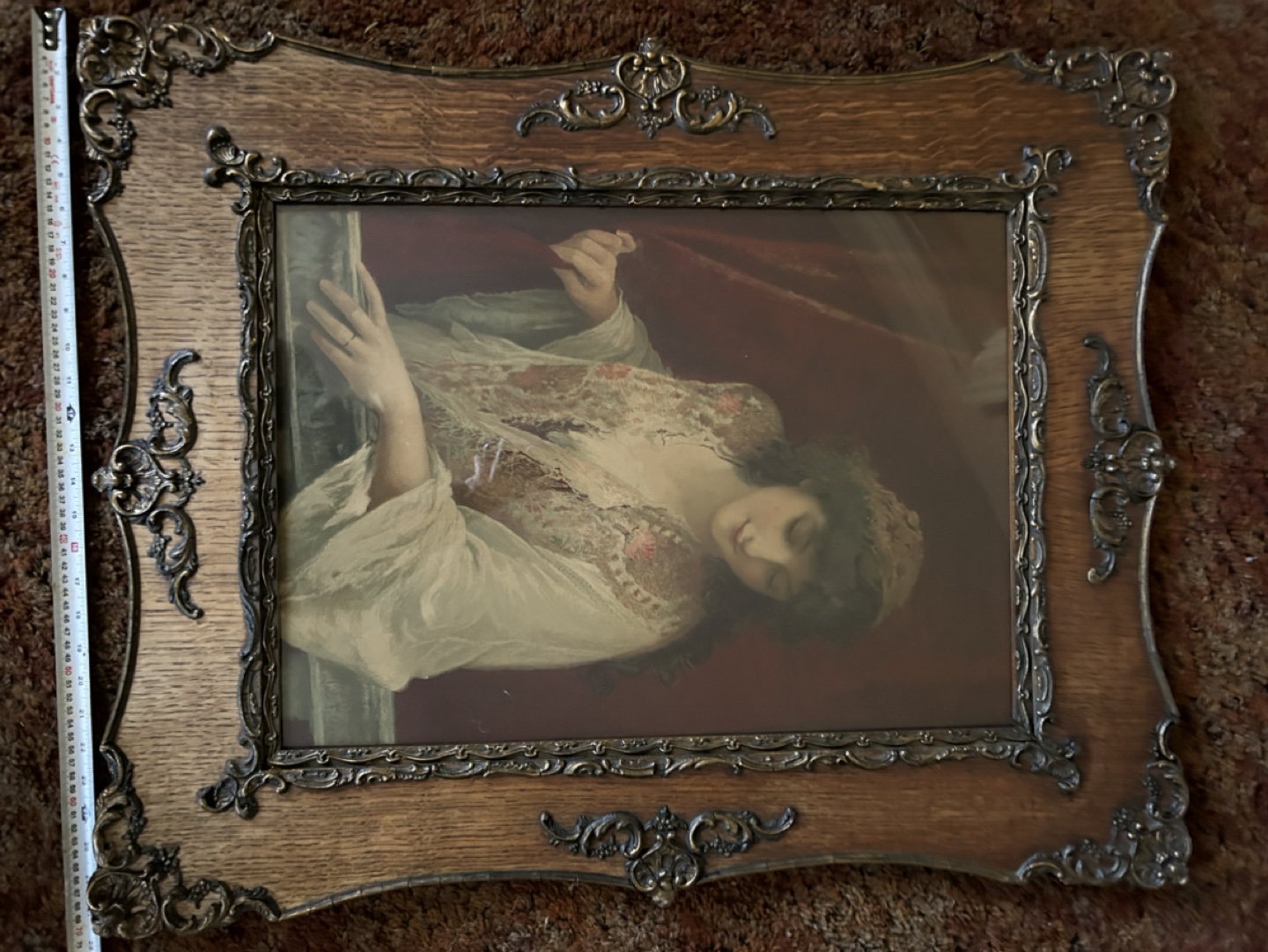 Antique picture and frame - photo 2