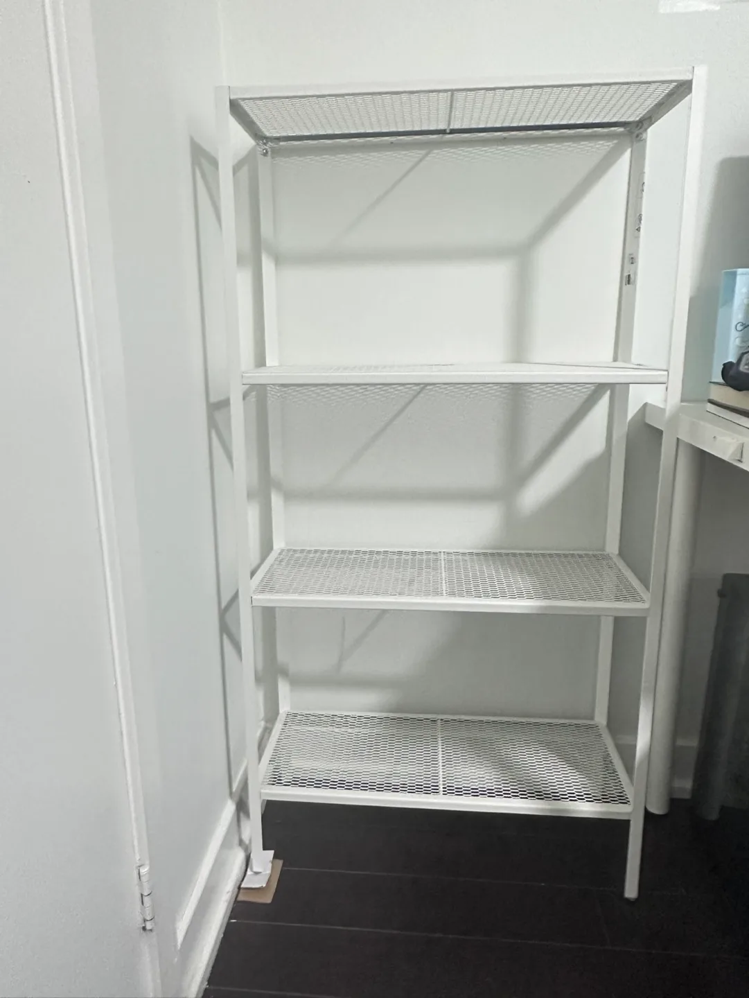 IKEA BAGGEBO White Metal Shelving Unit thumbnail
