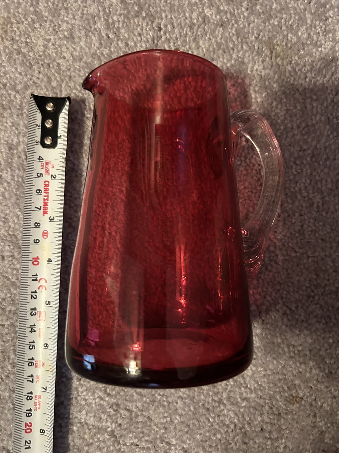 Cranberry jug