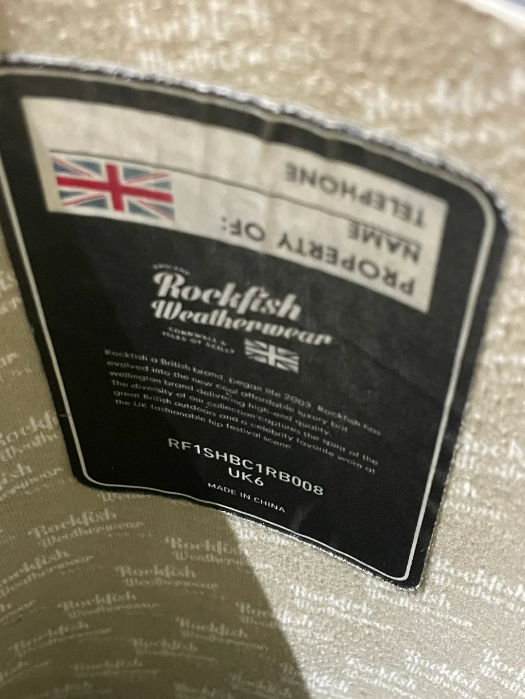 Rockfish Weatherwear Black Rubber Boots - Size UK 6 image indicator(4)