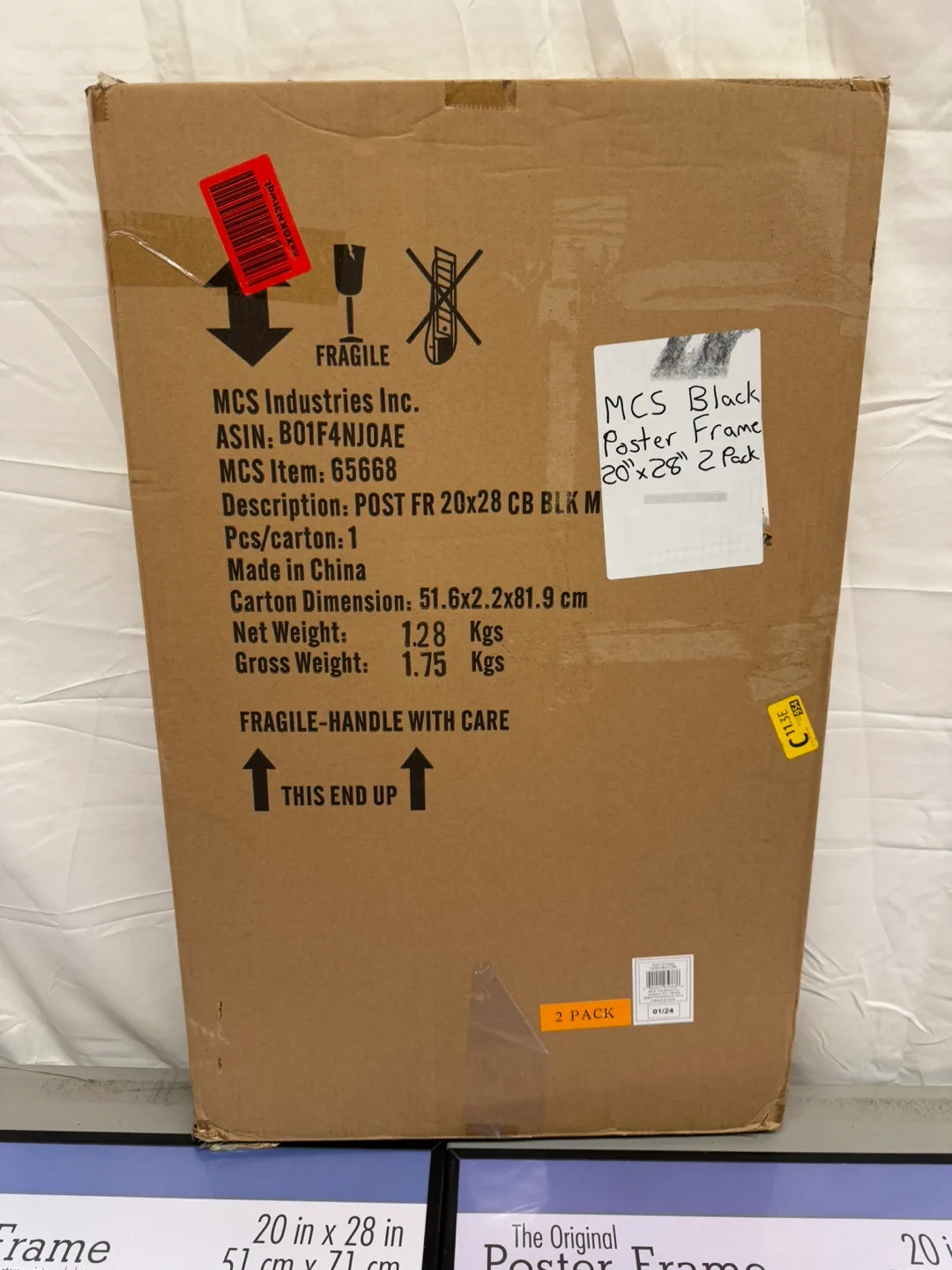 MCS Poster Frame, 20x28, Black, 2 Pack image indicator(3)