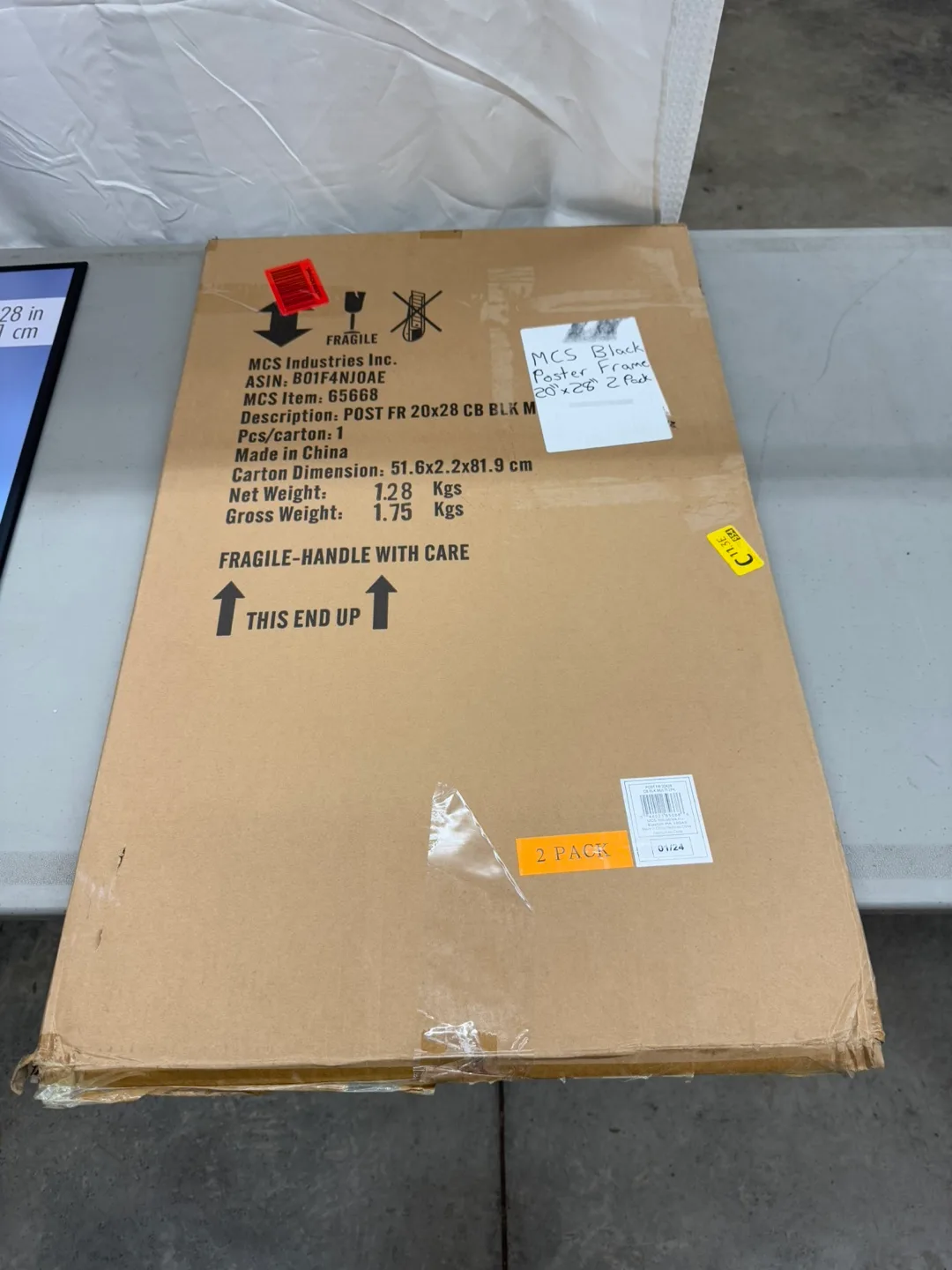 MCS Poster Frame, 20x28, Black, 2 Pack image indicator(2)