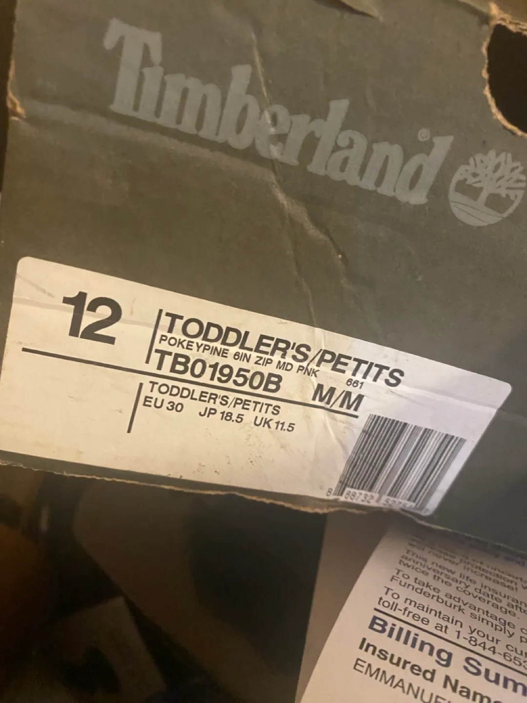 Timberland Toddler Boots Size 12 image indicator(2)