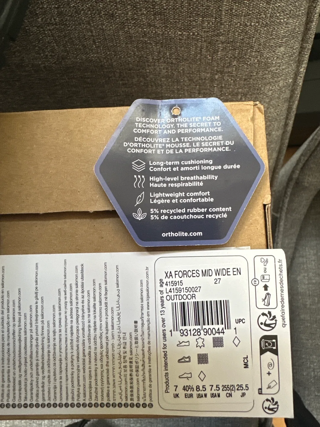 Salomon XA Forces Mid Wide Hiking Boots - Black image indicator(2)