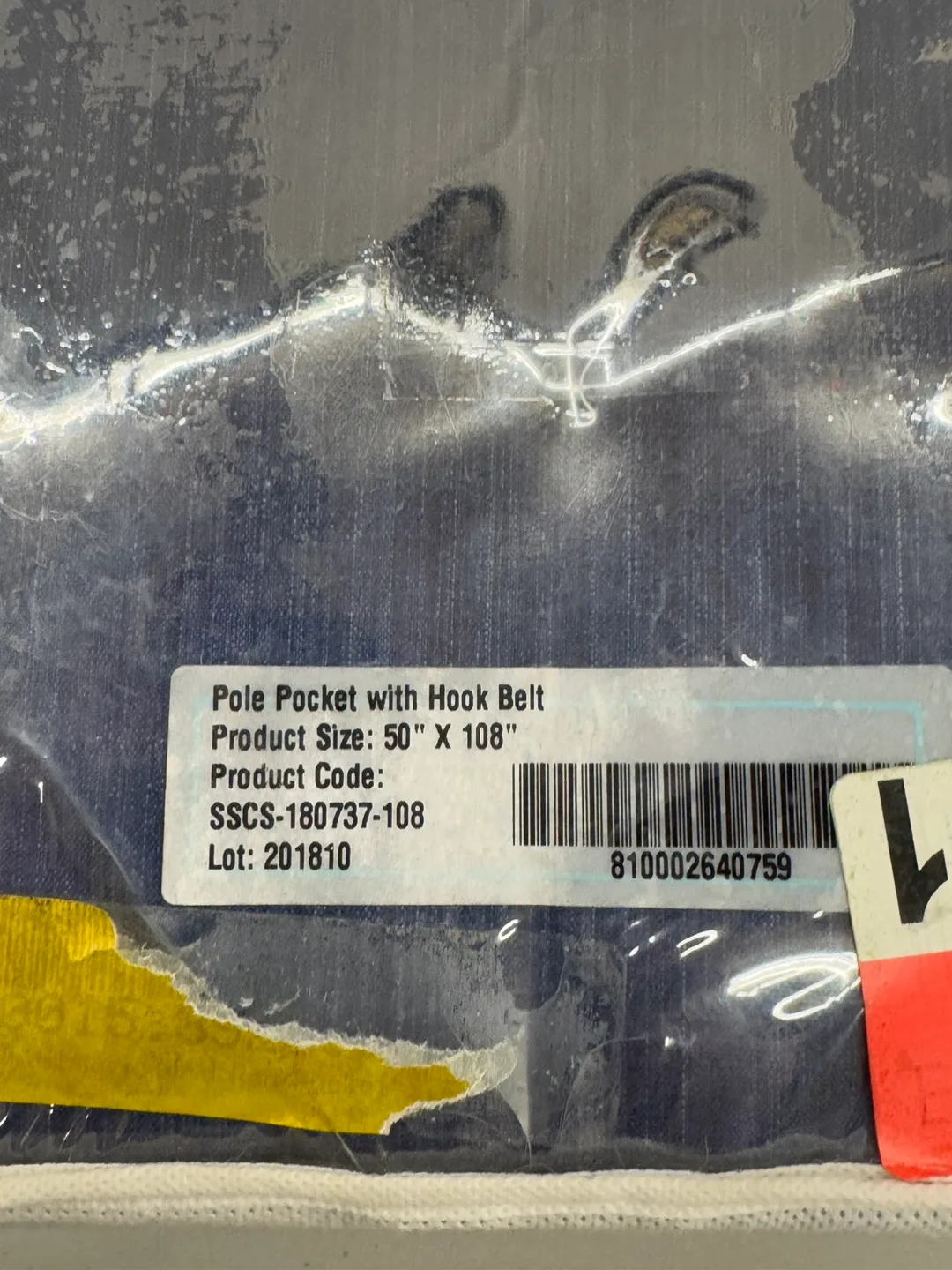 Faux Shantung silk curtain navy blue image indicator(6)