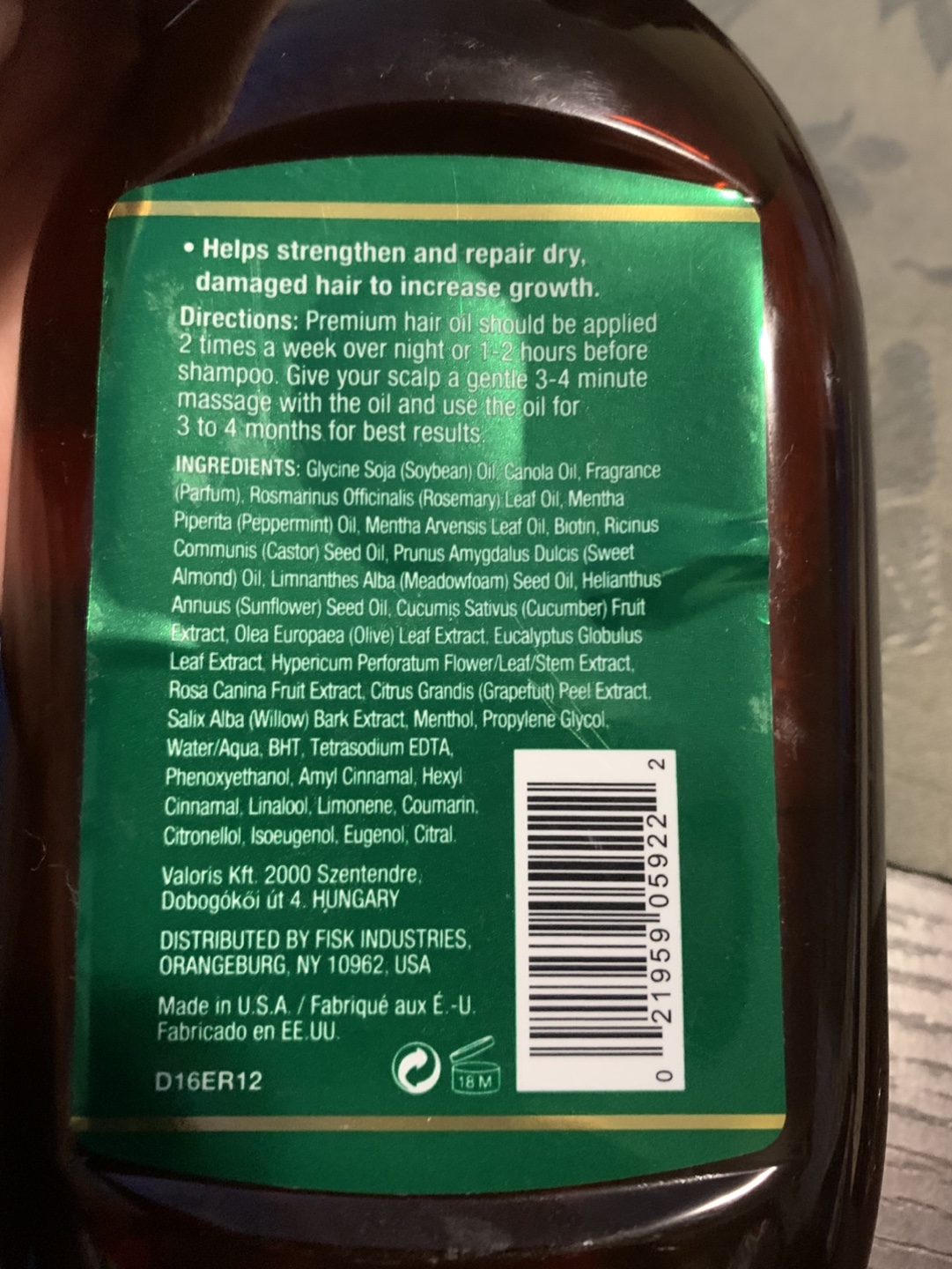 Difeel Rosemary & Mint Premium Hair Oil - photo 3