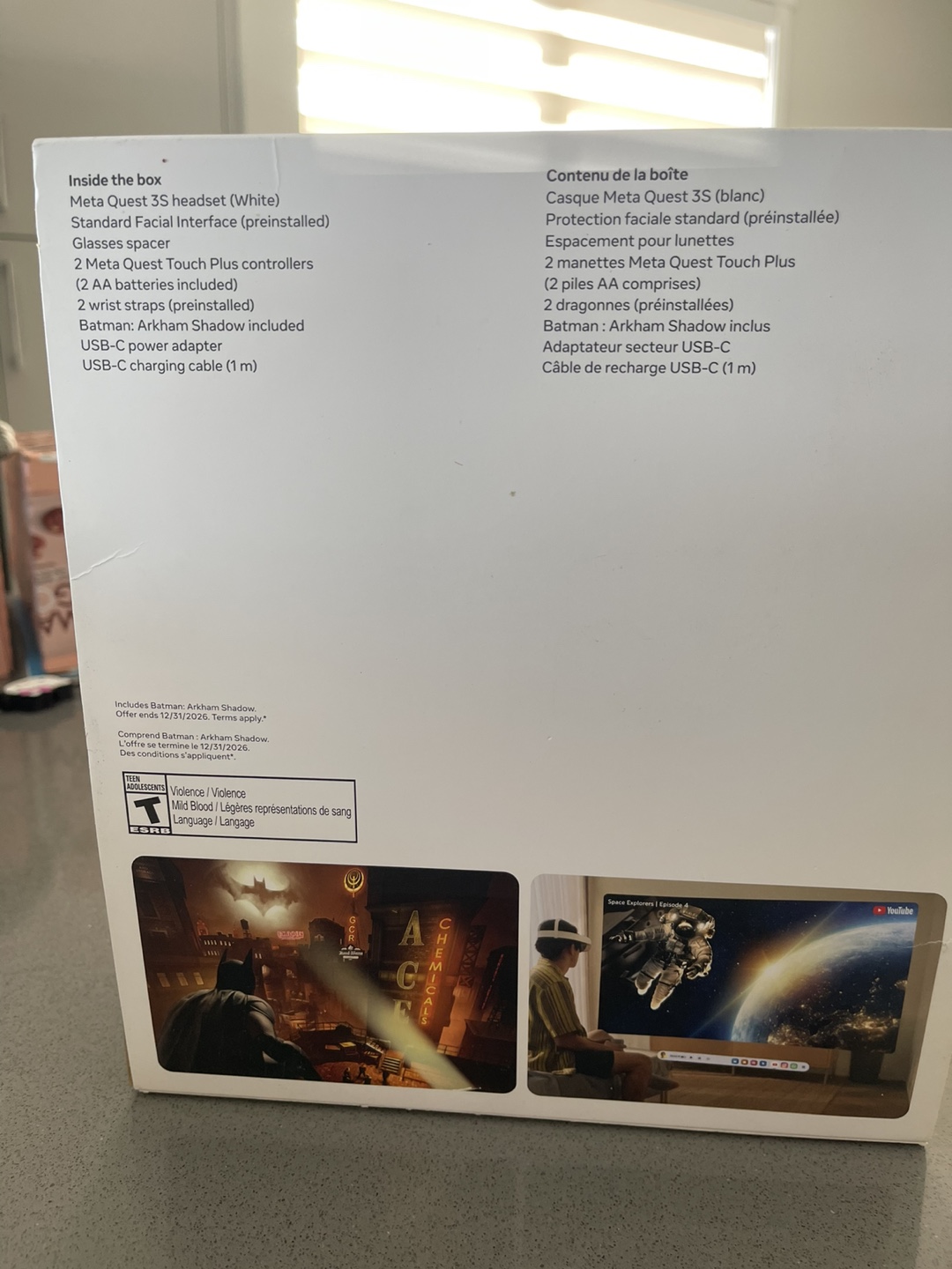 Meta Quest 3S VR Headset - 128GB - Includes Batman Arkham Shadow - photo 3