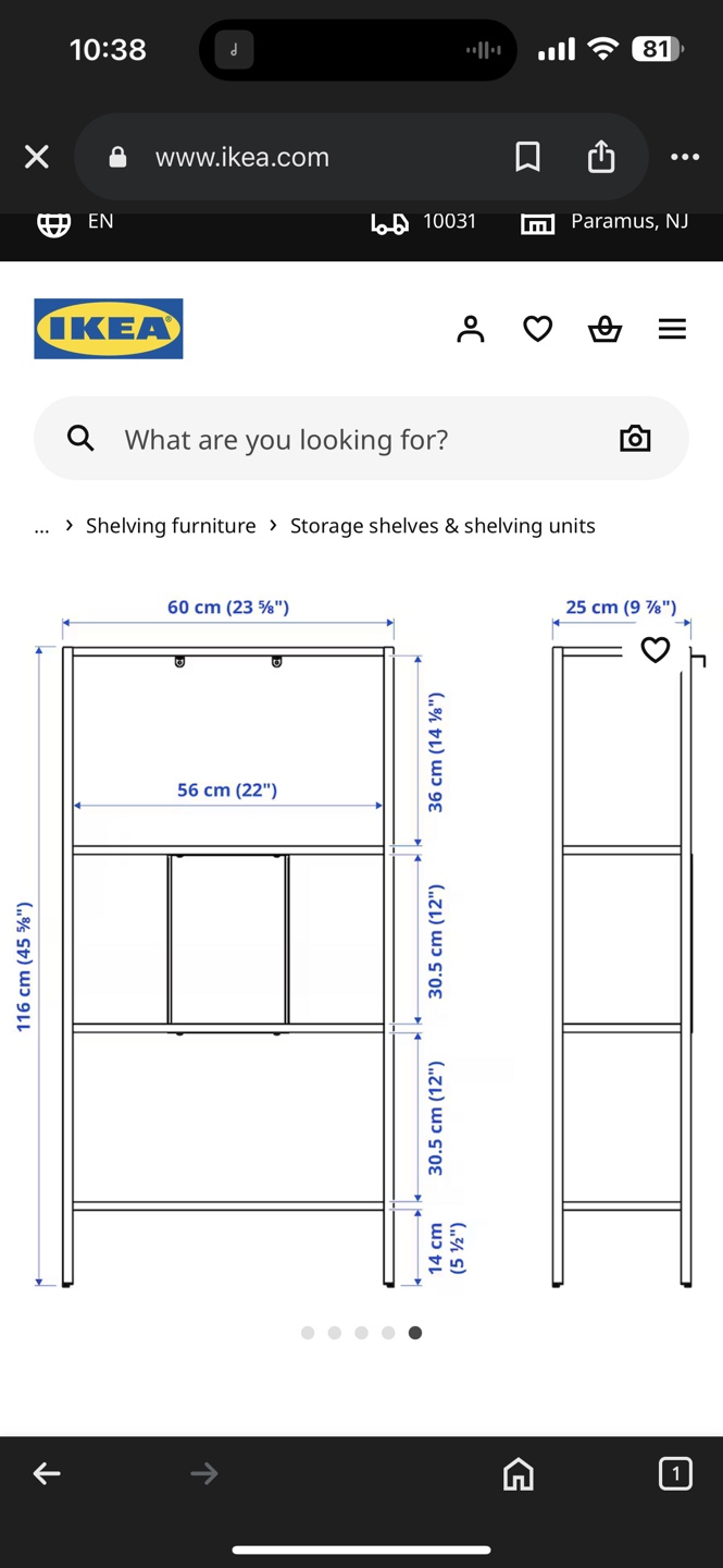IKEA White Metal Shelving Unit - photo 3